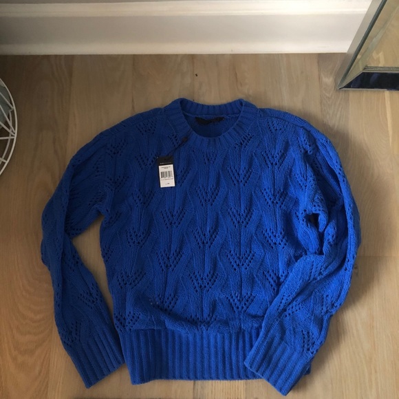 BCBGMaxAzria Sweaters - BCBG Max Azria Women’s Chenille Pointelle Sweater